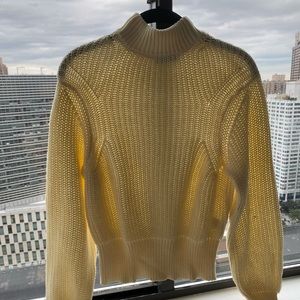 American Apparel Mock Neck Sweater - Cream